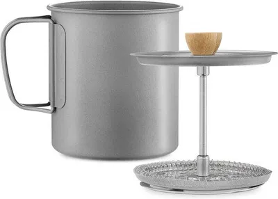 Image de Cafetière à piston en acier inoxydable, 750 ml, Ø 9,5 x 11 cm, pour le café et le thé