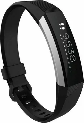 Produktbild von Silikon-Smartwatch-Armband – Passend für Fitbit Alta / Alta HR – Schwarz – Strap-it Uhrenarmband – Größe: S