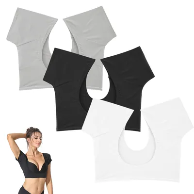 Produktbild von Achselpads Schweißpads Achsel Weste Saugfähige Schweiß Pads gegen Schweißflecken und Geruch Atmungsaktiv für Damen Frauen Unterarm,M