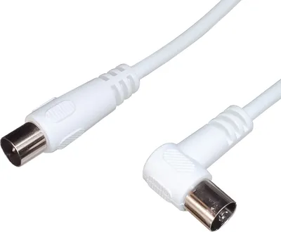 Obrázek produktu pro PremiumCord TV M/F 90, 75 Ohm, 5m, 5 m, IEC, IEC, Bílá