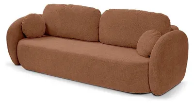 Immagine prodotto di Divano letto con contenitore, modello Olemo, finitura color cannella opaco
