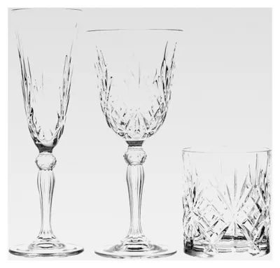 Produktbild von 12 Kelche und 6 Gläser, Glas, transparent, 270 ml