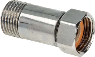 Produktbild von tecuro Verschraubung mit Überwurfmutter x Außengewinde, Messing glanzverchromt ÜWM 1/2 Zoll x AG 1/2 Zoll