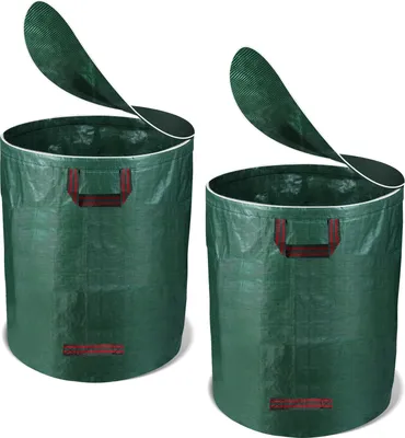 Produktbild von TolleTour Gartensack mit Deckel Gartenabfallsack verschließbar Laubsack 2er Set 272 L Garten Sack
