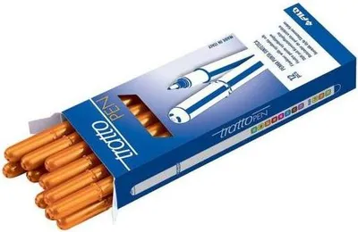Zdjęcie produktu dla Flamastry Tratto PEN pomarańczowe 12 szt