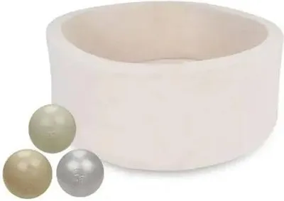 Produktbild von Beiges Kinder-Trockenschwimmbecken 80x30 cm mit Bällen