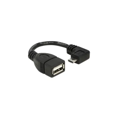 Produktbild von DeLOCK 83104, 0,11 m, Micro-USB B, USB A, USB 2.0, Männlich/Weiblich, Schwarz