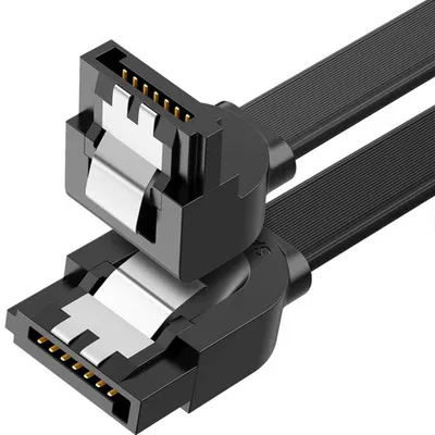 Obrázek produktu pro Ugreen pravoúhlý kabel SATA 3.0 0,5 m černý (US217)