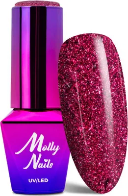 Immagine prodotto di Molly Nails Luxury Glam Midnight Kiss Hybrid-Nagellack, 8 g, Nr. 548