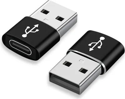 Produktbild von Eko, 3er-Pack USB Type-C auf USB 3.0 Plug-and-Play-Adapter Kompakt., Schwarz