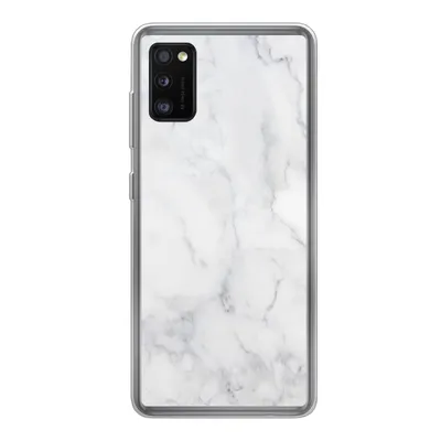 Produktbild von MuchoWow® Handyhülle Schutzhülle Hülle für Samsung Galaxy A41 Marmor - Weiß - Grau - Luxus - Marmoroptik - Stein Silikon Softcase Handy Hülle - Mobiltelefon