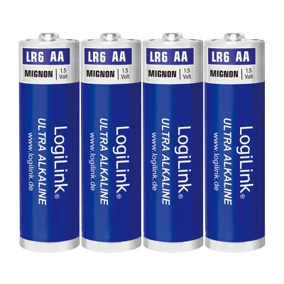 Image de LogiLink Ultra Power Pile alcaline Mignon AA LR6 1.5V (blister de 4)