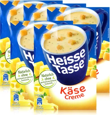 Produktbild von Heisse Tasse Käse Creme mit Croûtons 3 Beutel á 18g (5er Pack)