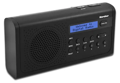 Produktbild von Karcher DAB 2405 tragbares Digitalradio (DAB+/UKW Tuner, 20 Senderspeicher)