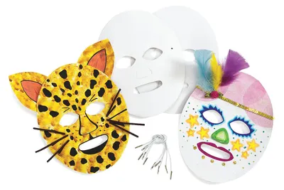 Image de Colorations - Fabriquez et décorez vos propres masques en carton, lot de 24