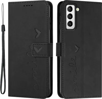 Produktbild von Samsung Galaxy S23 Plus Hülle - Coverup Smile Klapphülle - Schwarz