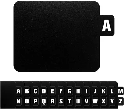 Imagen del producto de Divisores para discos de vinilo y CDs, juego de 26 piezas, color , con letras del alfabeto de la A a la Z, para
