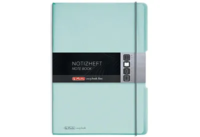 Produktbild von Herlitz Notizheft my.book flex A4 PP 2x 40Bl. kar/lin minze