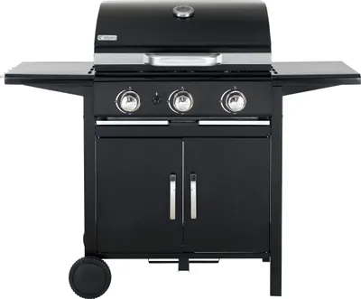 Zdjęcie produktu dla TEPRO Grill gazowy „Mayfield” – 3 palniki – czarny – 3152