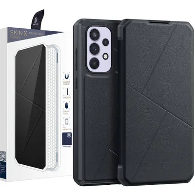 Zdjęcie produktu dla Dux Ducis Skin X Kabura Etui Pokrowiec Z Klapką Samsung Galaxy A73 Czarny