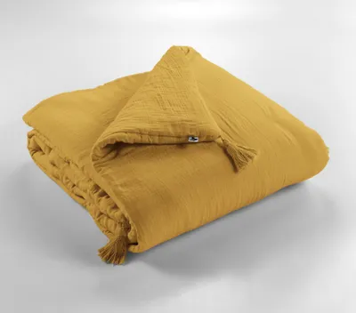 Produktbild von Steppdecke 150 x 150 cm GAÏA Safran