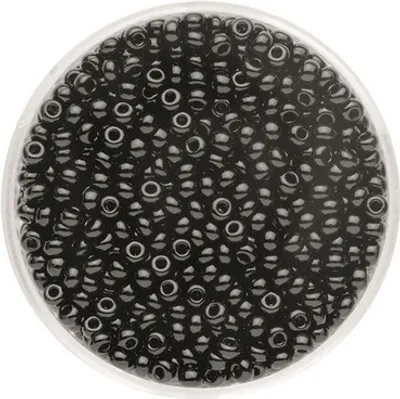 Produktbild von Rocailles satt schwarz 2,6 mm 17 g