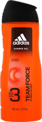 Produktbild von Adidas Team Force 3in1, Duschgel, 400 ml, Erwachsene, Männer, Körper & Haar, normale Haut