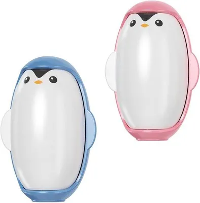 Produktbild von Wiederverwendbare Pluisroller 2 Stück - Tragbarer Pinguin-förmiger Pluis-Entferner für Kleidung und Tierhaare
