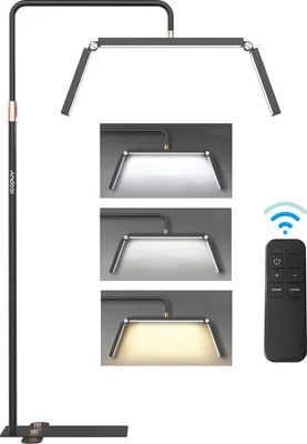 Produktbild von HD-M6XR/HD-M9X 36W/40W, Boden-LED-Videolicht, Halbmond-Fülllicht mit Rotlicht, 186 cm Stativ, Grau