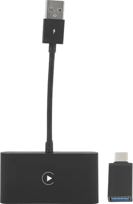 Immagine prodotto di Adattatore wireless per auto cablato da 2016 iOS 10 e via nero a dongle per auto