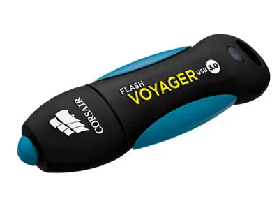 Produktbild von Corsair 64GB Voyager V2 - 64 GB - USB Typ-A - 3.2 Gen 1 (3.1 Gen 1) - 190 MB/s - Kappe - Schwarz - Blau