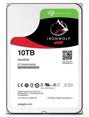 Imagen del producto de Seagate IronWolf NAS ST10000VN000 10TB 3.5" SATA3