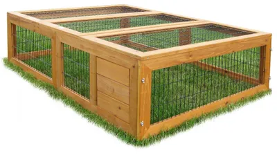 Produktbild von Freilaufgehege Habau Maxi mit 3 Deckeln 147x98x40cm