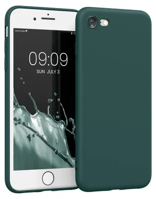 Produktbild von kwmobile Handyhülle für Apple iPhone SE (2022) / SE (2020) / 8 / 7 Hülle - weiches Handy Silikon Case - Schutzhülle Cover - Türkisgrün