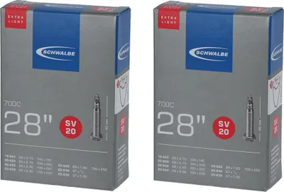 Produktbild von Schwalbe 2x Schlauch SV20 extra leicht (18/25-622/630) - 28 Zoll