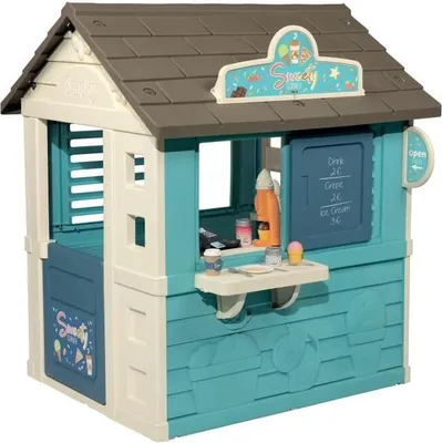 Produktbild von Spielhaus für Kinder, Smoby Sweety Corner, mit Theke & Zubereitung, Eismaschine, 18 Zubehörteile, France