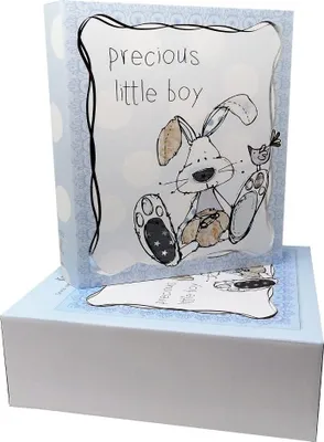Produktbild von Lesser & Pavey Erinnerungsbox "Little Miracles - Häschen" - blau
