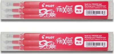 Produktbild von Pilot Frixion Ball Ersatzminen 0.5 rot - 6er-Set