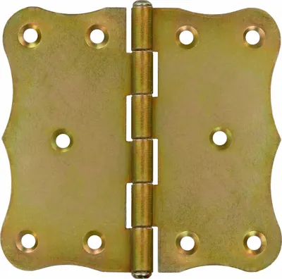 Produktbild von Scharniere Türscharniere Türband Retro 104 x 104 x 2 mm Gelb Verzinkt