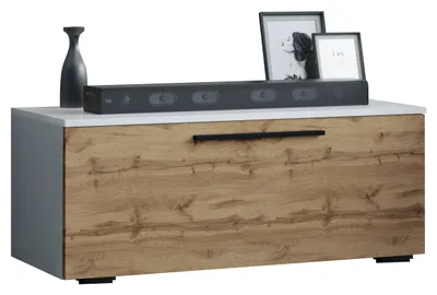 Immagine prodotto di Mobili TV | Lowboard | Armadio TV con ampia porta pieghevole | Dimensioni H. 39 x W. 95 x D. 40 cm | Mobili Fernseh – Arila S