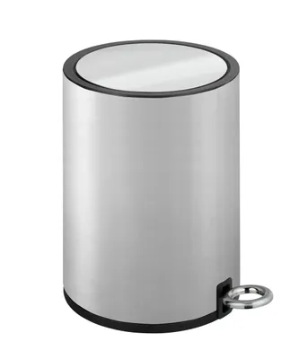 Obrázok produktu pre WENKO pedálový odpadkový kôš na kozmetiku Monza Easy Close 3 l kúpeľňový WC odpad nerezová oceľ matný mlyn