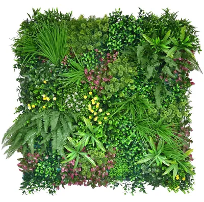 Image de Dream - Décoration de mur vert artificiel, panneau 100x100 cm