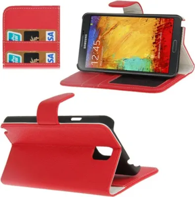 Produktbild von Schutzhülle Case (Flip Quer) für Handy Samsung Galaxy Note 3 / N9000 Rot