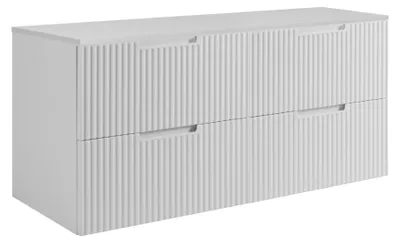 Zdjęcie produktu dla RODAN | Szafka Pod Umywalkę - Biała - 160 cm - 4 Szuflady Softclose - Wisząca Szafka Łazienkowa