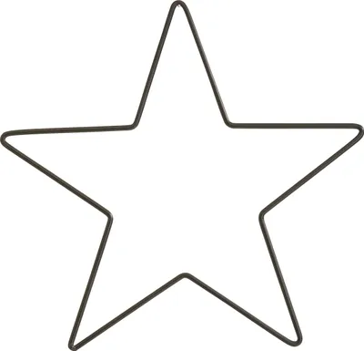 Produktbild von Metallring "Stern", Schwarz Ø 25 cm