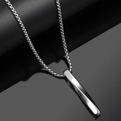 Produktbild von Twister Halskette aus Silber – Eleganter Schmuck für empfindliche Haut KP19786