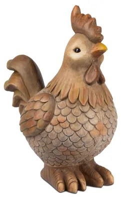 Produktbild von Dekofigur Hahn H. 44cm creme braun aus Kunststein Formano F26