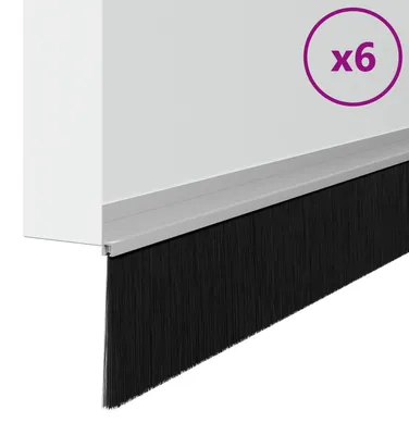 Obrázok produktu pre vidaXL Samolepiace tesnenia na dvere 6 ks strieborné 100 cm