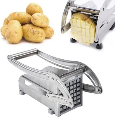 Obrázek produktu pro Kráječ zeleniny a brambor z nerezové oceli se 2 vyměnitelnými čepelemi