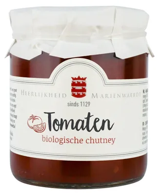 Zdjęcie produktu dla Heerlijkheid Mariënwaerdt Chutney Pomidorowy ORGANIC 260g – wegański, bezglutenowy, aromatyczny